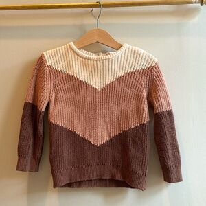 H&M 12 month chevron colorblock knit sweater